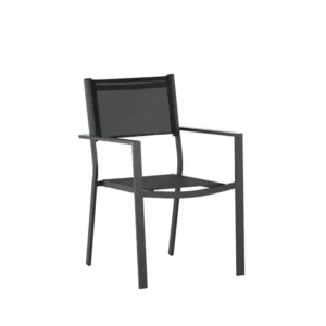 Rebellenclub Tuinstoel Zinia - Set van 2 - Zwart