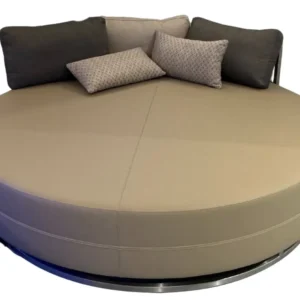Rond Loungebed Taupe – Ø200 x 45 cm - demo Rhodos