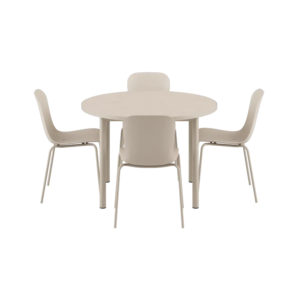 SACKit Kirra Dining Table Ø110 Ceramic & 4 Patio Chair No. One Sackit®