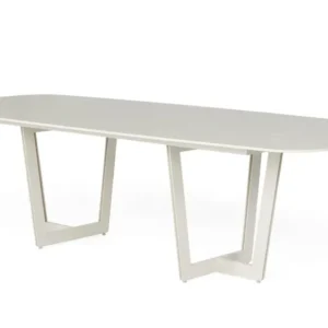 SUNS Palermo dinding table - Camel sand / Neolith Terrazzo light taupe