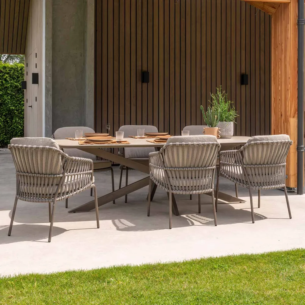 4 Seasons tuintafel Prado 240x105x75 cm - terre Taste by 4 Seasons