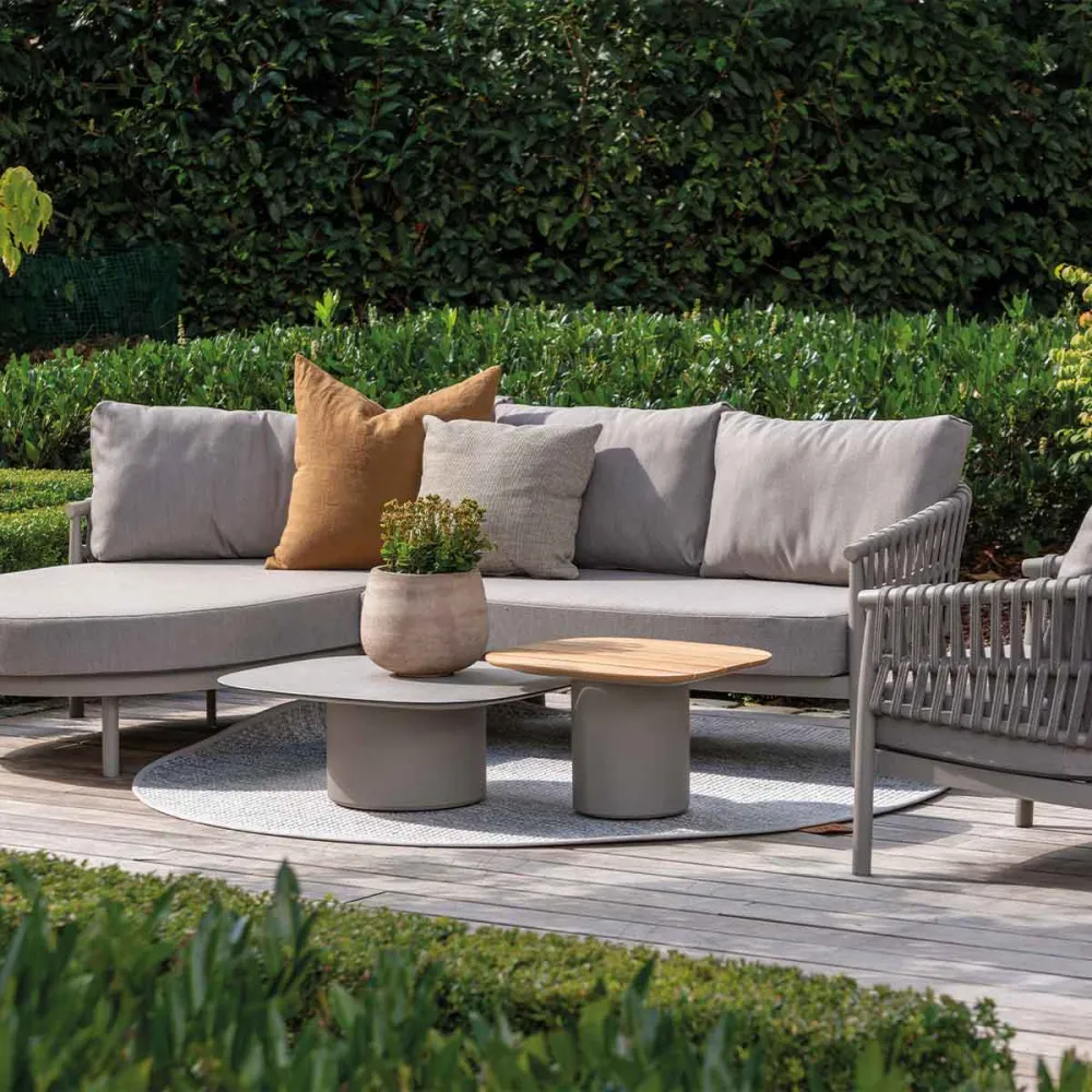 Taste 4 Seasons loungetafels Demi 50x60 cm en 70x80 cm cloud - set van 2