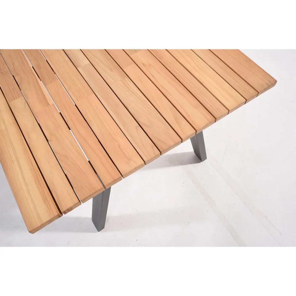 Taste 4 Seasons tuintafel Ambassador frost grey-teak 240x100 cm