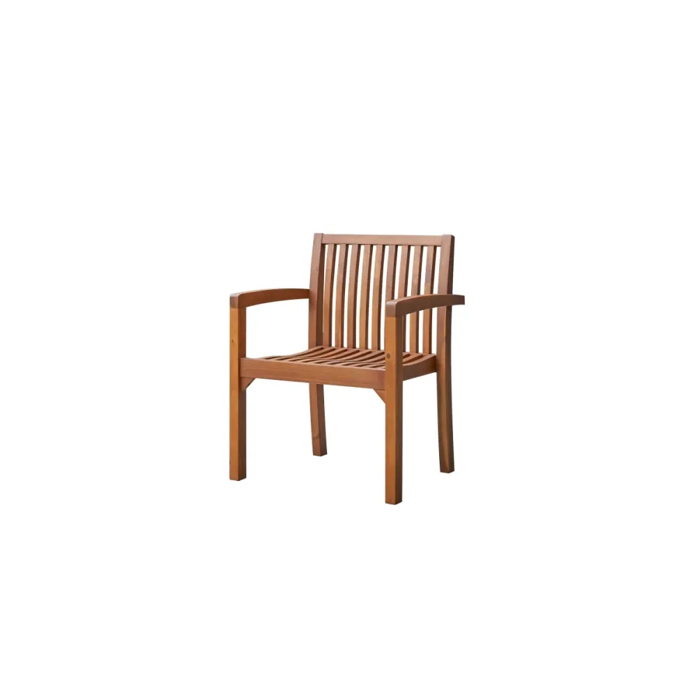 Tikamoon Set van 2 leunstoelen massief acacia - Bruin