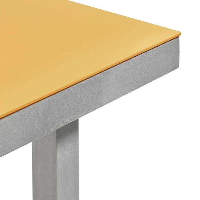 Valerie Objects Alu Dining table medium - Muller van Severen Yellow