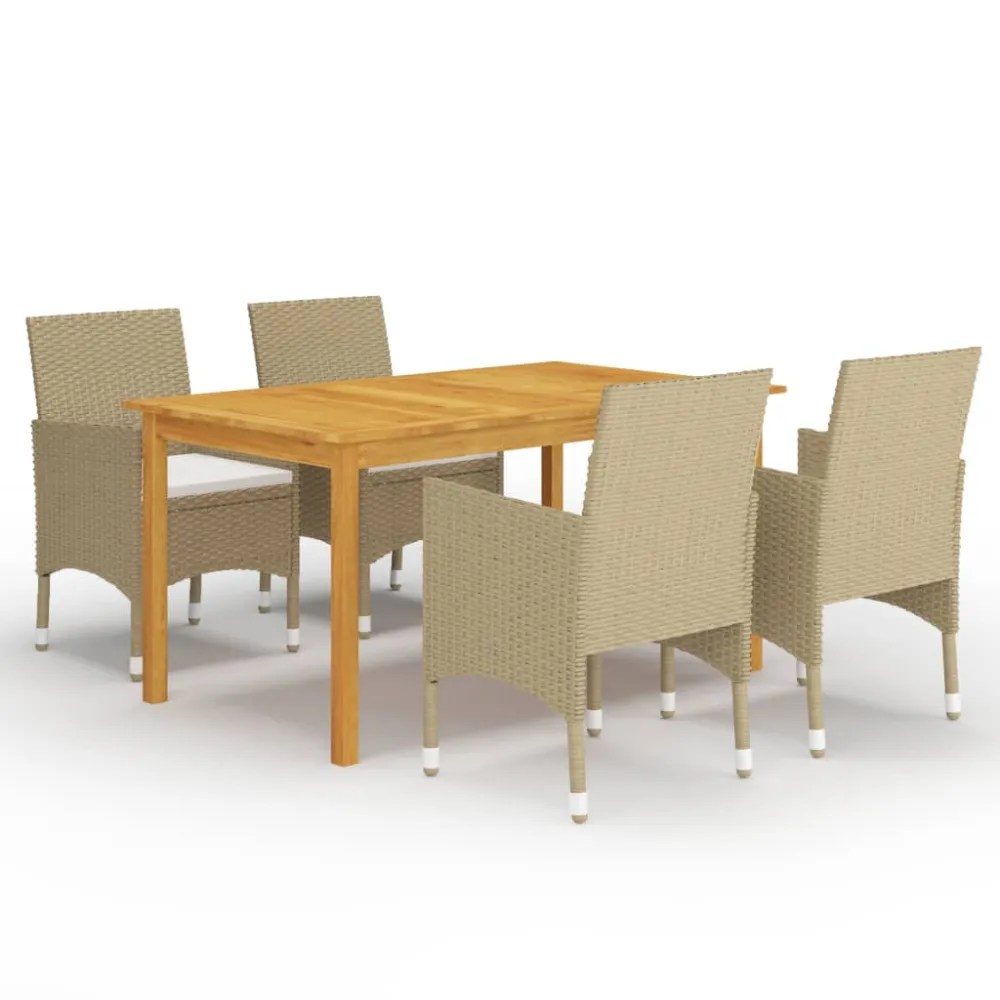 5-delige Tuinset beige vidaXL