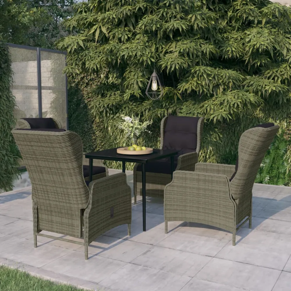 5-delige Tuinset bruin vidaXL