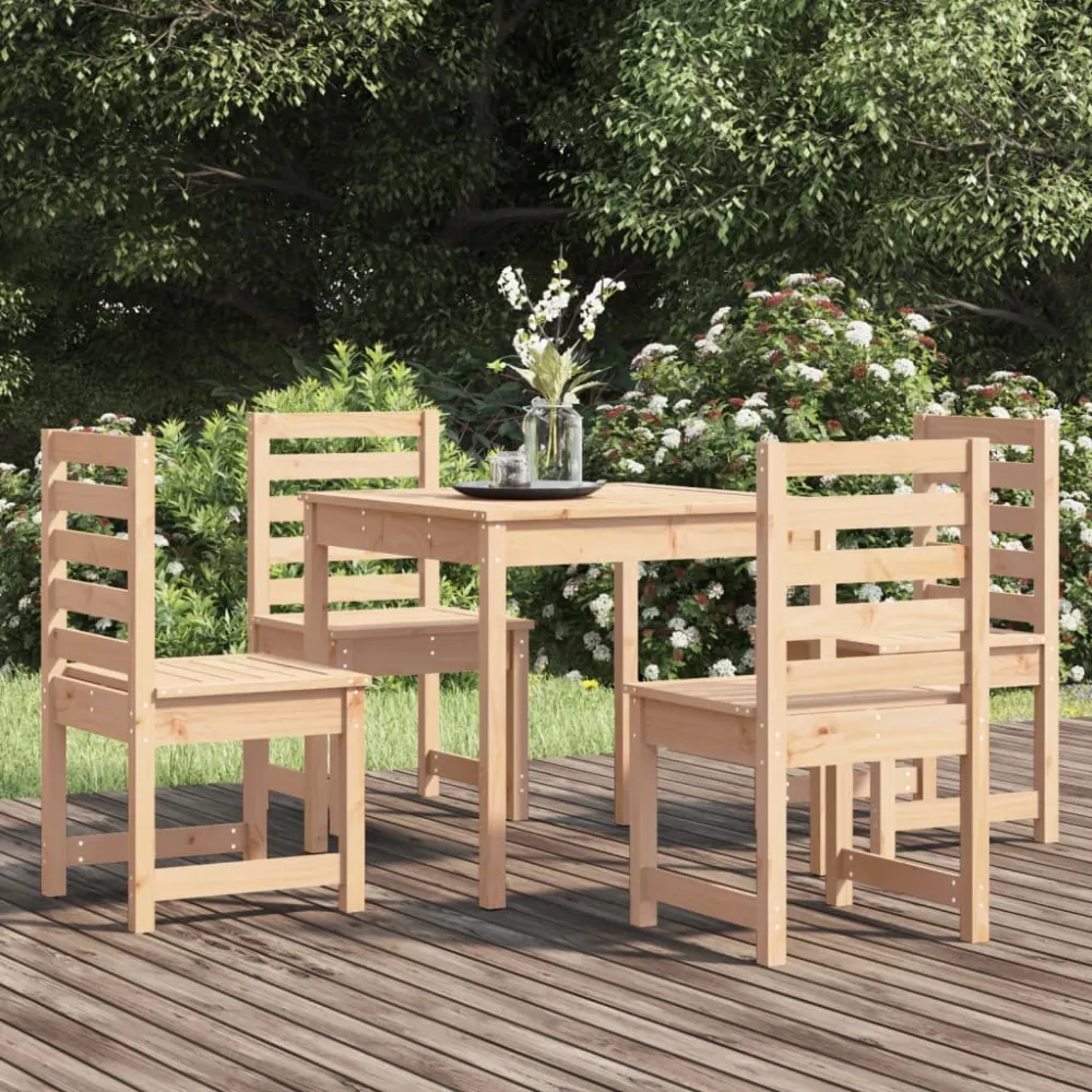 5-delige Tuinset massief grenenhout vidaXL