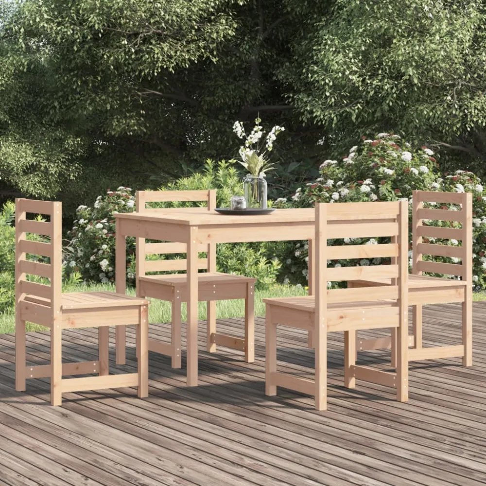 5-delige Tuinset massief grenenhout vidaXL