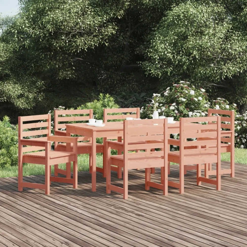 7-delige Tuinset massief douglashout vidaXL