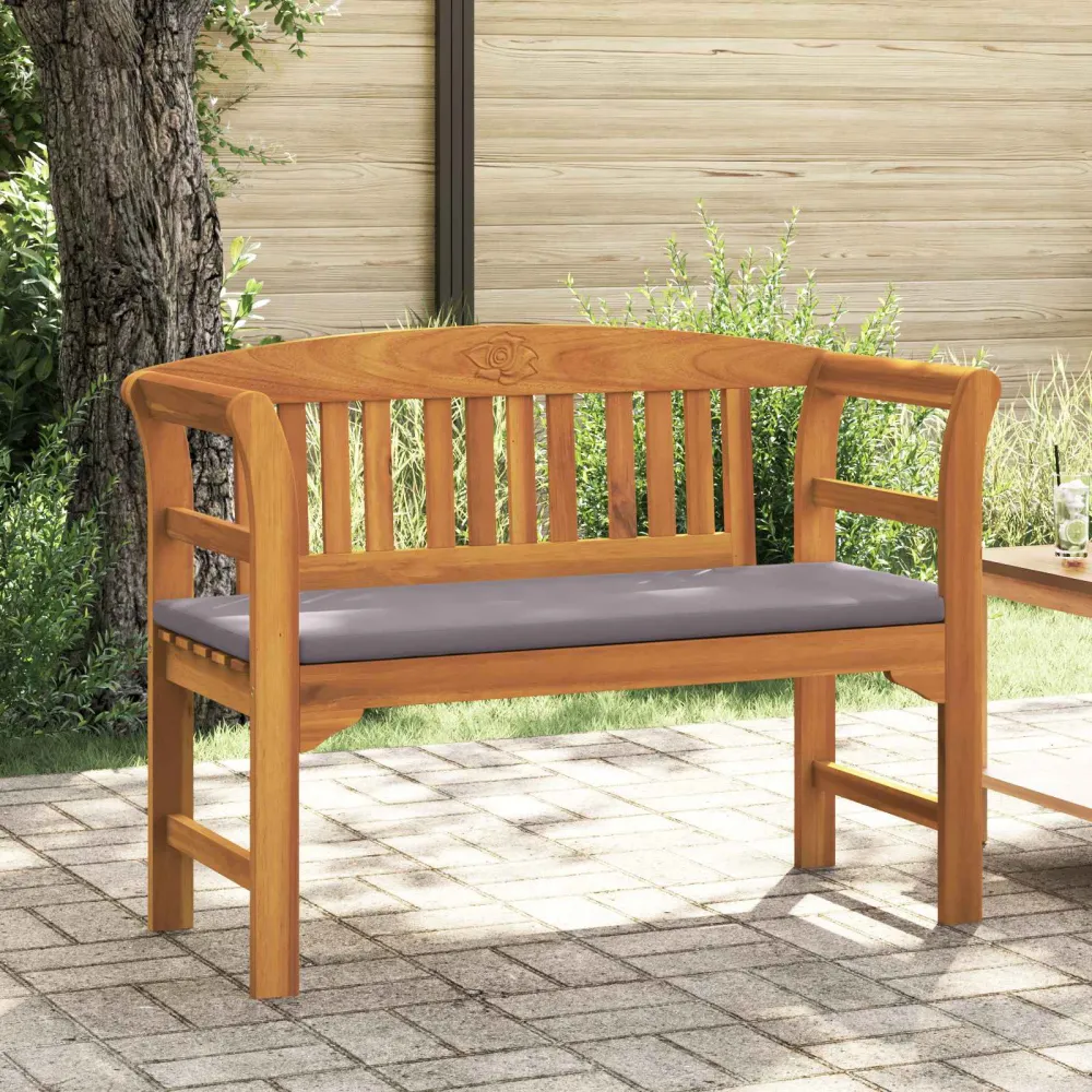 Rozenbank Natuurlijk 114 x 46 x 82,5 cm Massief Acaciahout vidaXL