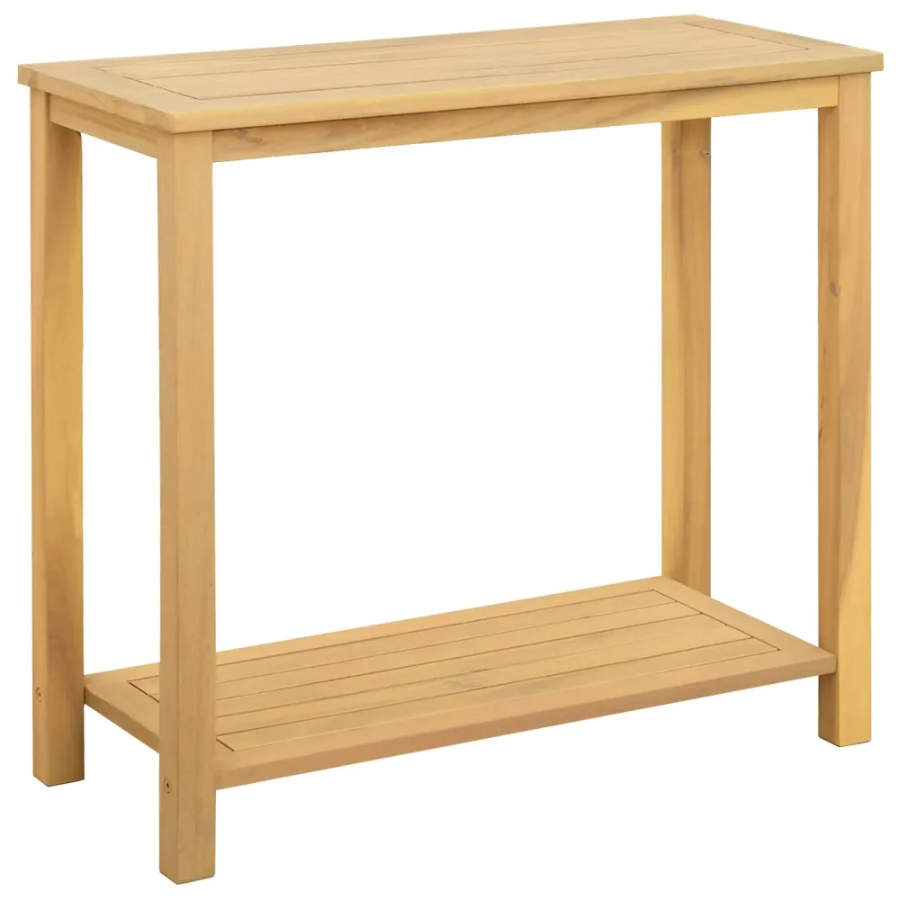 Tuin Console Tafel met opslag Licht acacia 80 x 35 x 75 cm vidaXL