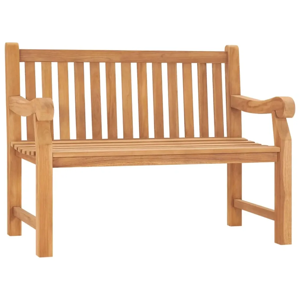 Tuinbank 114 cm massief teakhout vidaXL