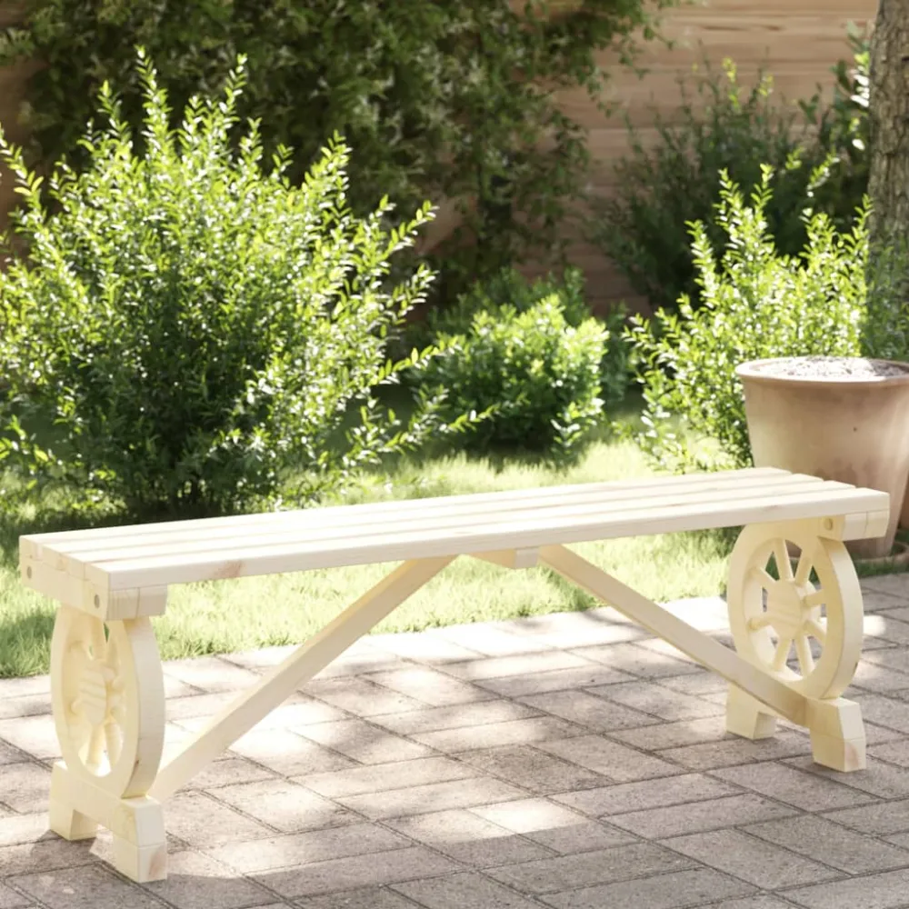 Tuinbank 115 cm massief vurenhout vidaXL