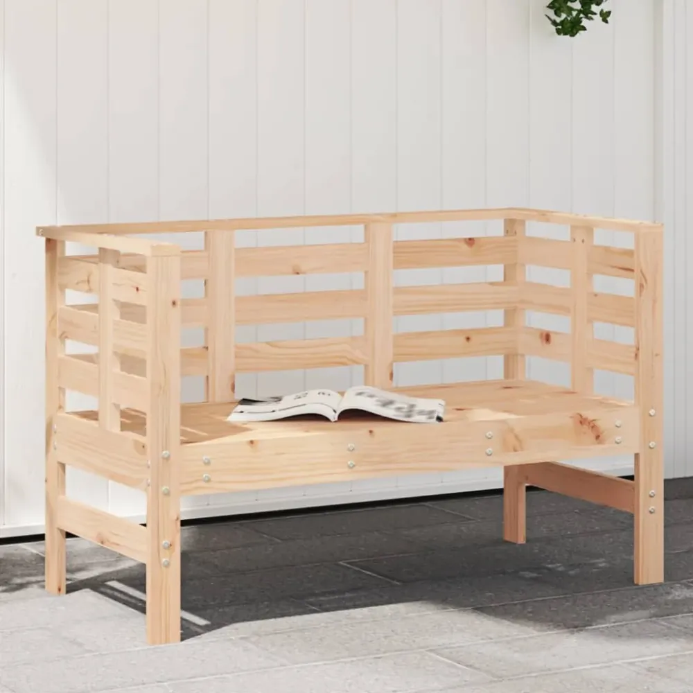 Tuinbankje 111,5x53x71 cm massief grenenhout vidaXL