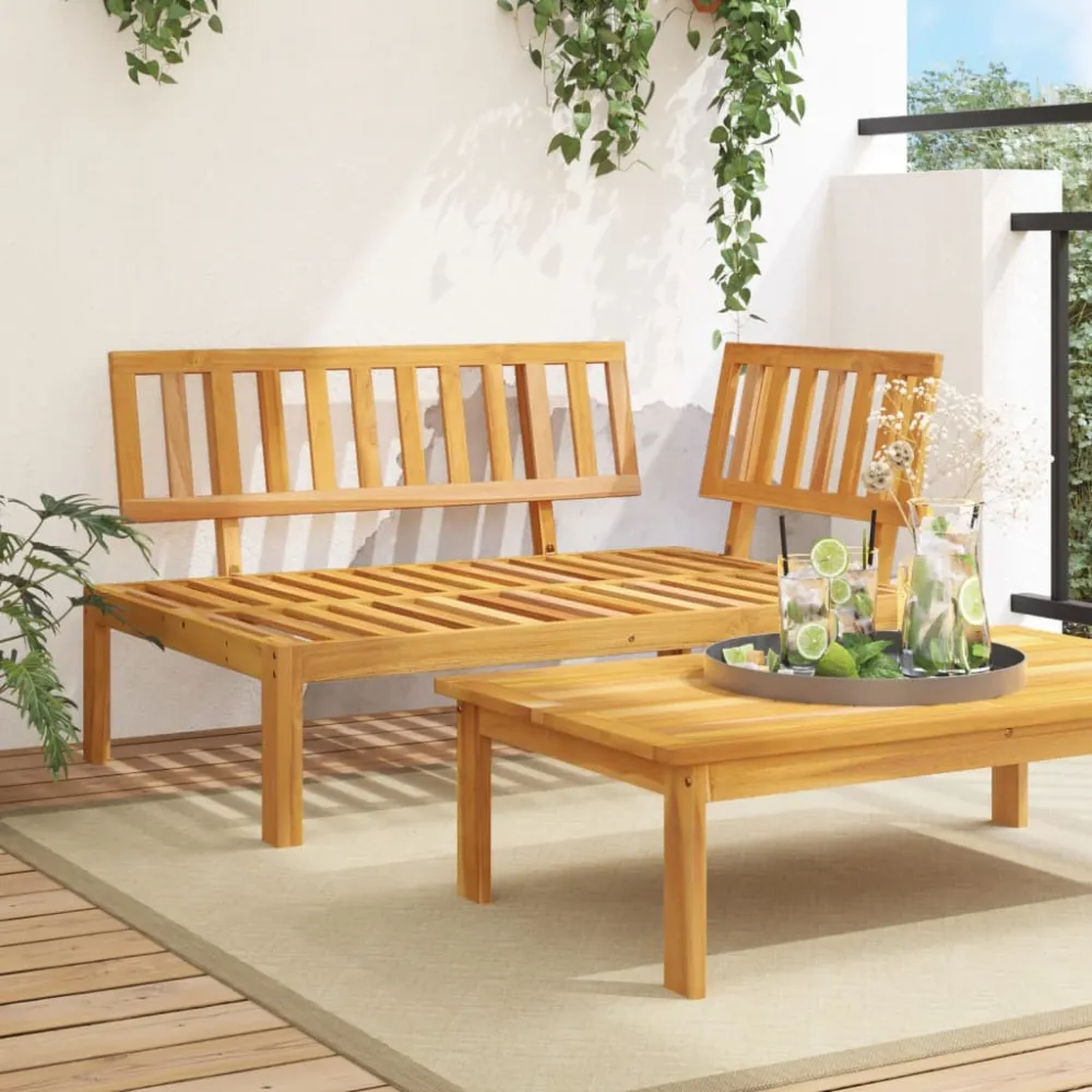Tuinhoekbank pallet massief acaciahout vidaXL