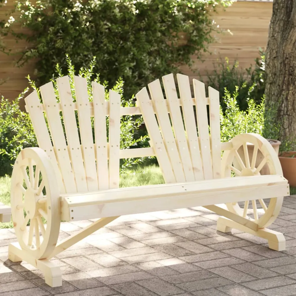 Tuinstoel 2-zits Adirondack massief vurenhout vidaXL