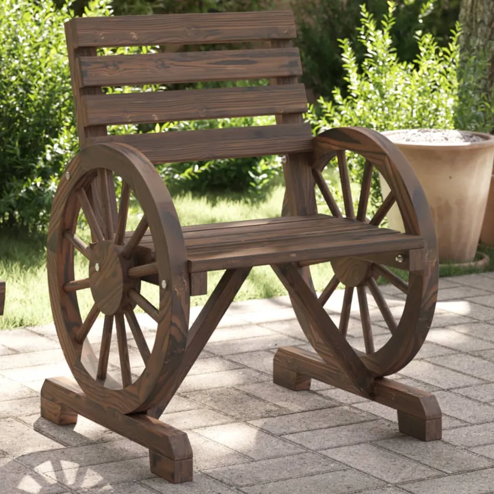 Tuinstoel 58x58x78,5 cm massief vurenhout vidaXL