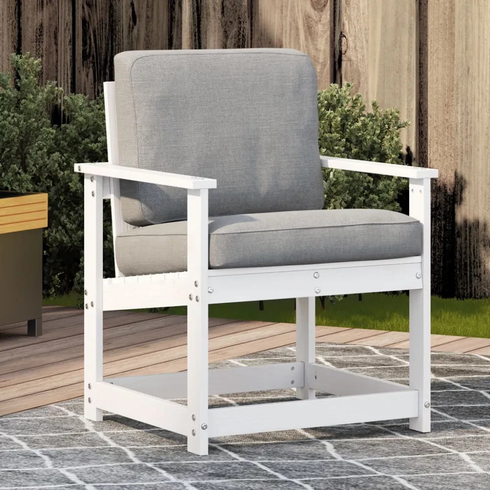 Tuinstoel 62x56x77 cm massief grenenhout wit vidaXL