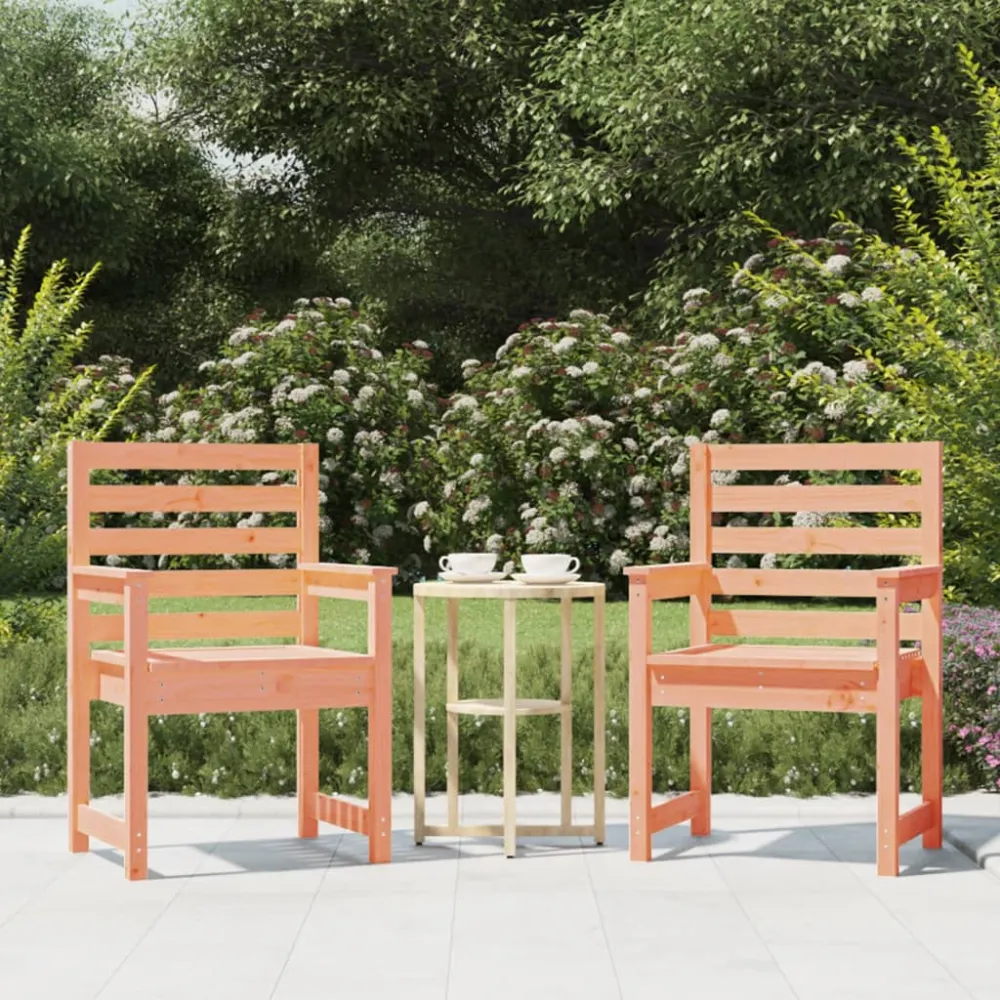 Tuinstoelen 2 st 60x48x91 cm massief douglashout vidaXL