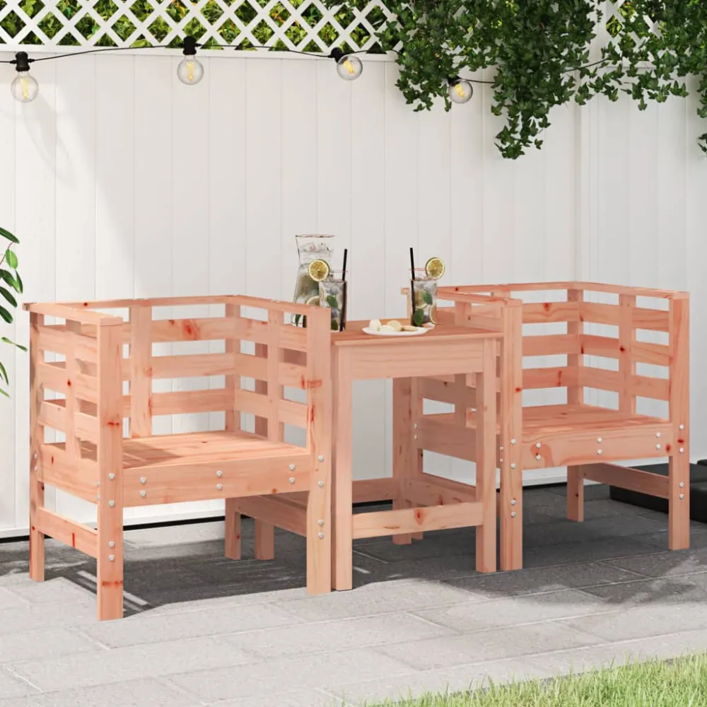 Tuinstoelen 2 st 61,5x53x71 cm massief douglashout vidaXL