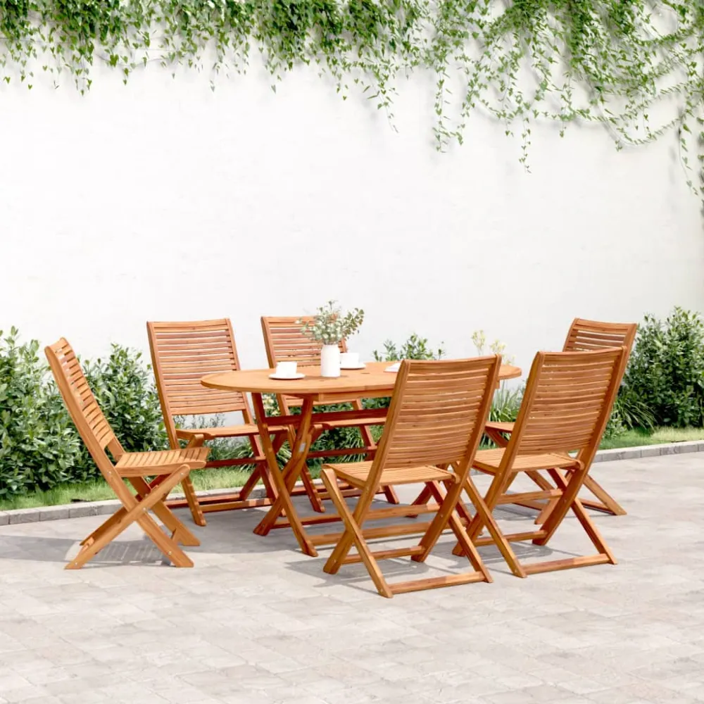 Tuinstoelen 6 st inklapbaar 51x66x95 cm massief acaciahout vidaXL