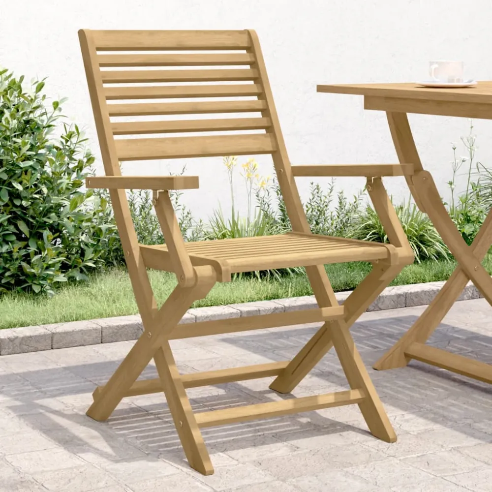 Tuinstoelen 4 st inklapbaar 54,5x61,5x86,5 cm acaciahout vidaXL