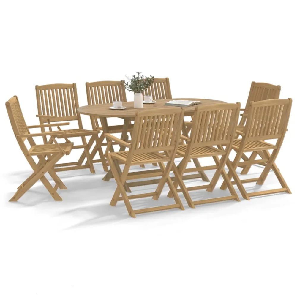 Tuinstoelen 8 st inklapbaar 54x61x88 cm massief acaciahout vidaXL