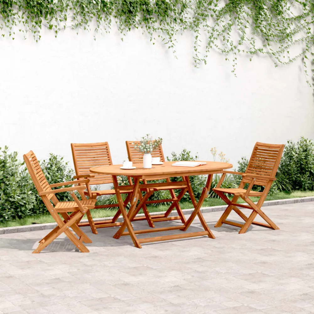 Tuinstoelen 4 st inklapbaar 57x66x95 cm massief acaciahout vidaXL