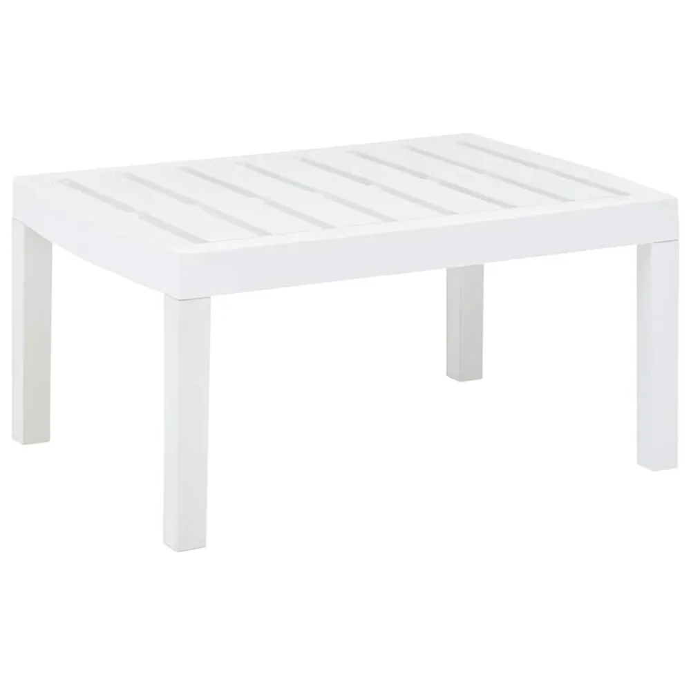 Tuintafel 78x55x38 cm kunststof wit vidaXL