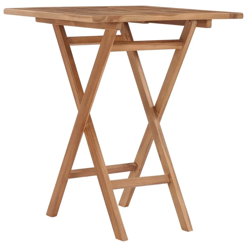 Tuintafel inklapbaar 60x60x75 cm massief teakhout vidaXL
