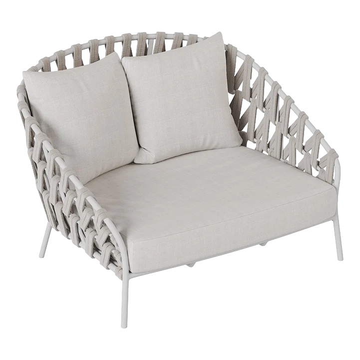 Borek Santa Cruz Love Seat - Wit / Taupe Villa Arte