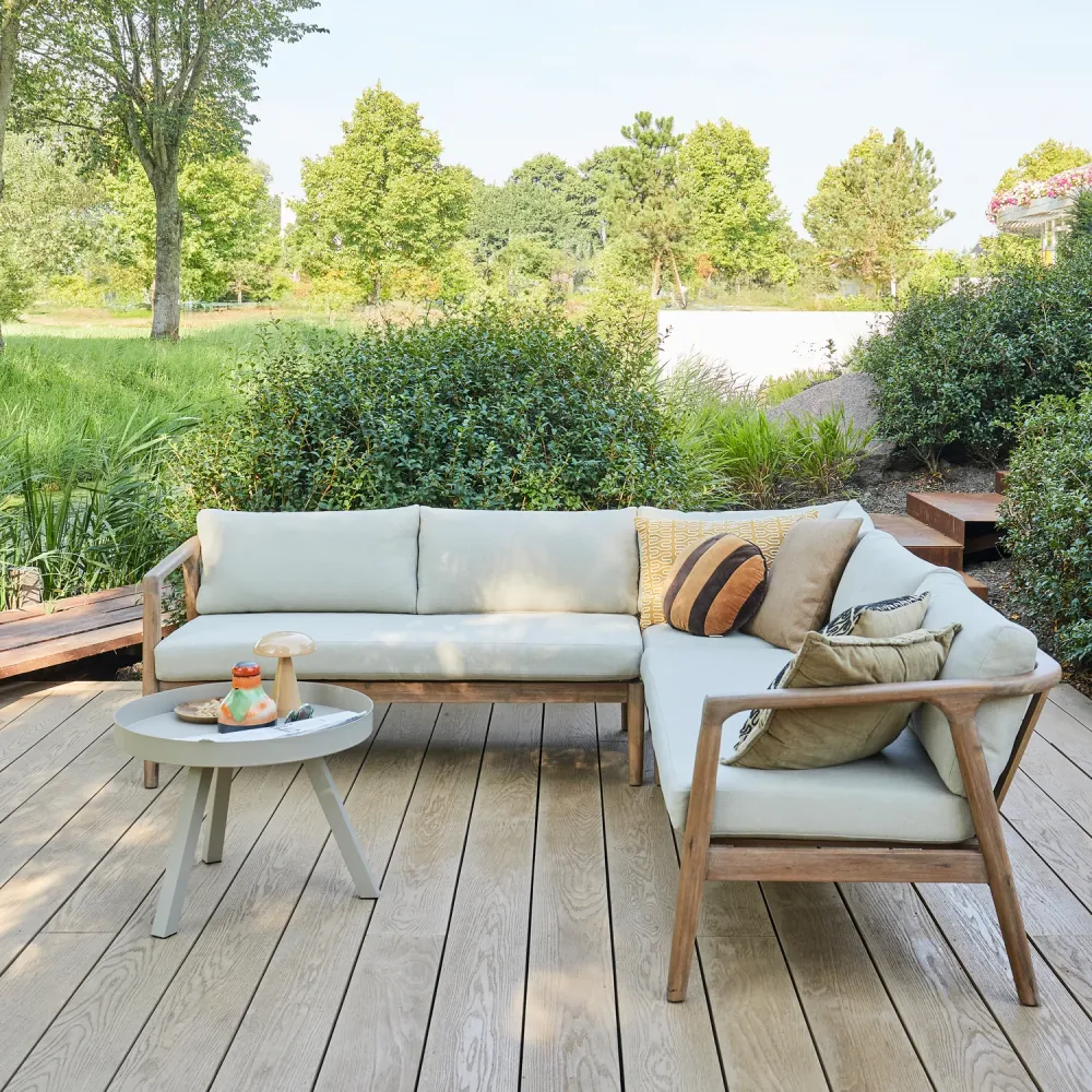 WOOOD loungeset tuin Biam - Acacia Hout - Naturel - 67x227x227