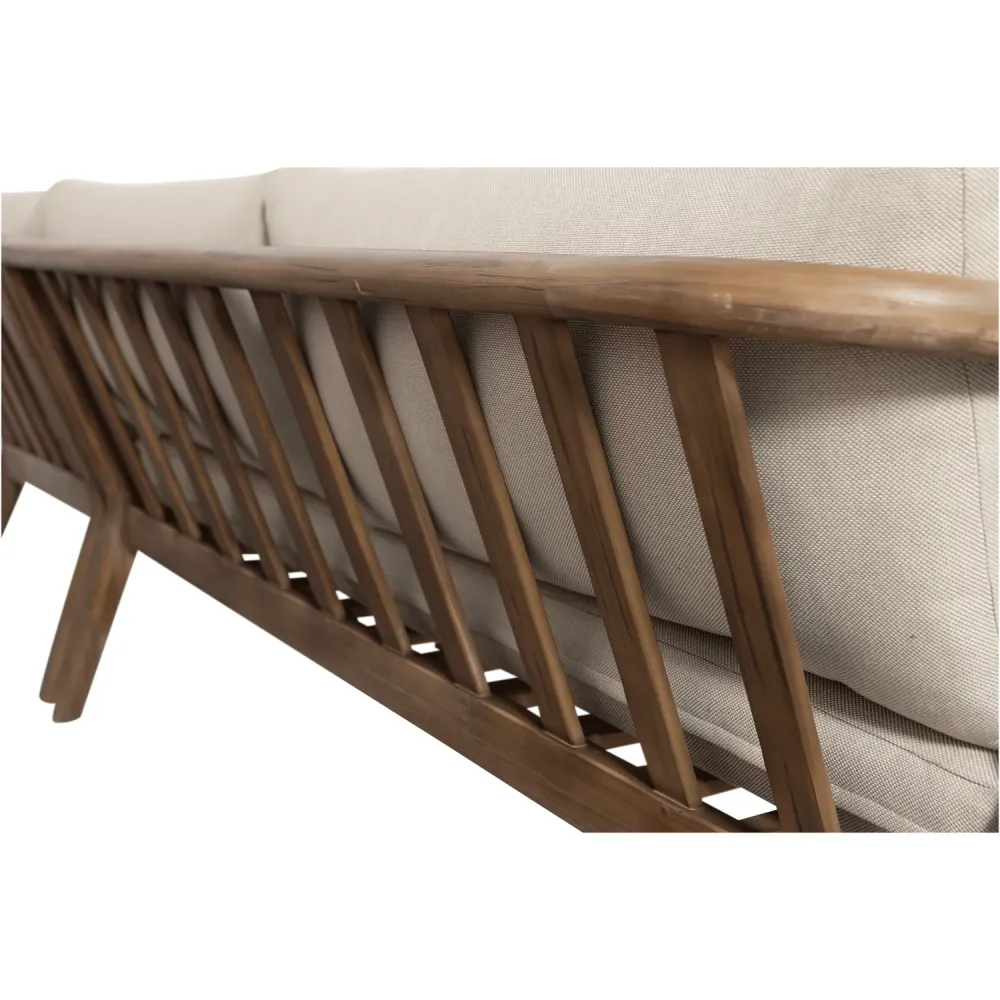 WOOOD loungeset tuin Biam - Acacia Hout - Naturel - 67x227x227