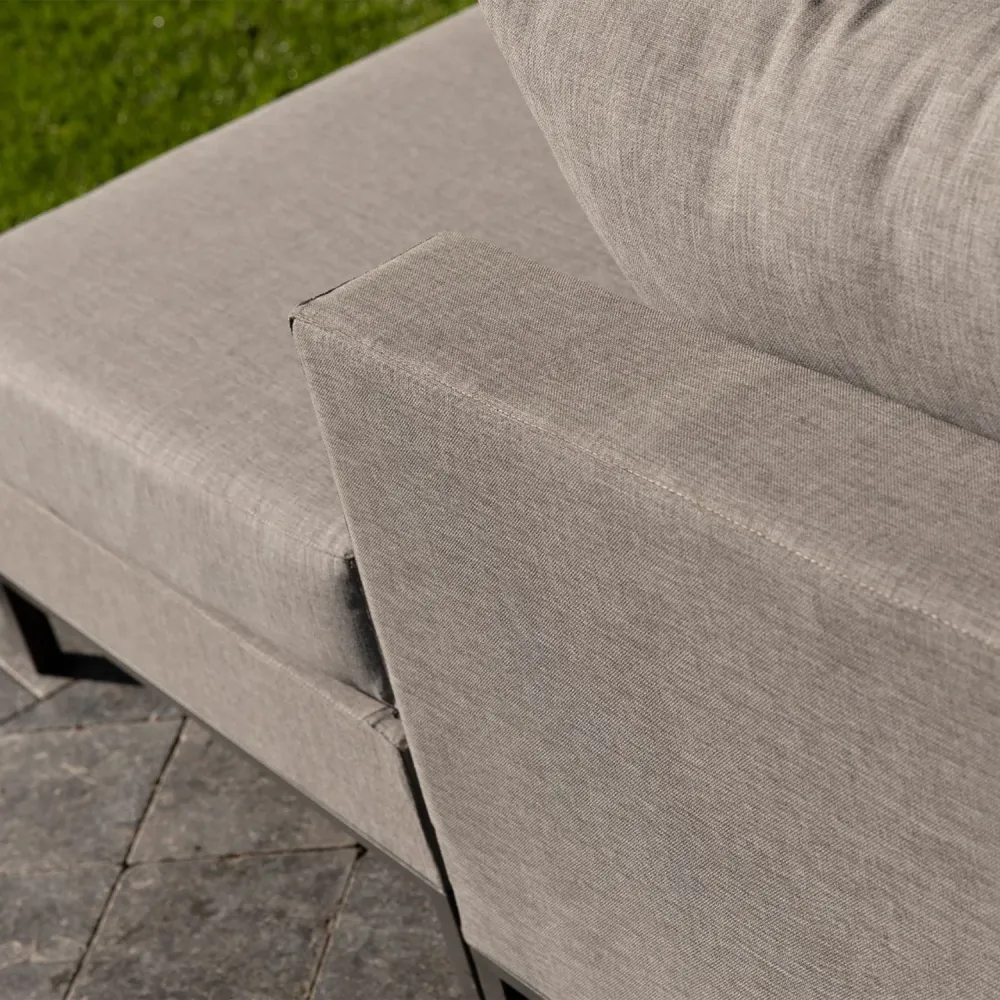 WOOOD loungeset tuin Sicilië - Aluminium - Taupe - 60x262x246