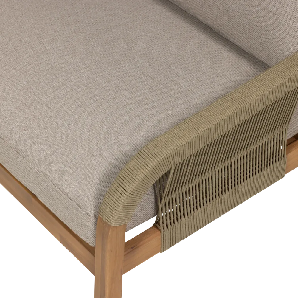 WOOOD loungeset tuin Taro - Acacia Hout - Naturel - 67x232x232