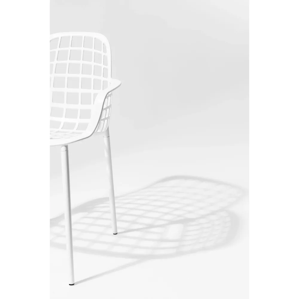 Zuiver Albert Kuip Tuin Armstoel Wit - Set van 2