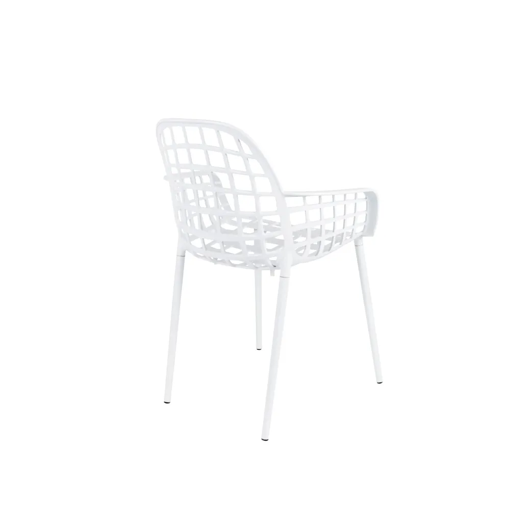 Zuiver Albert Kuip Tuin Armstoel Wit - Set van 2