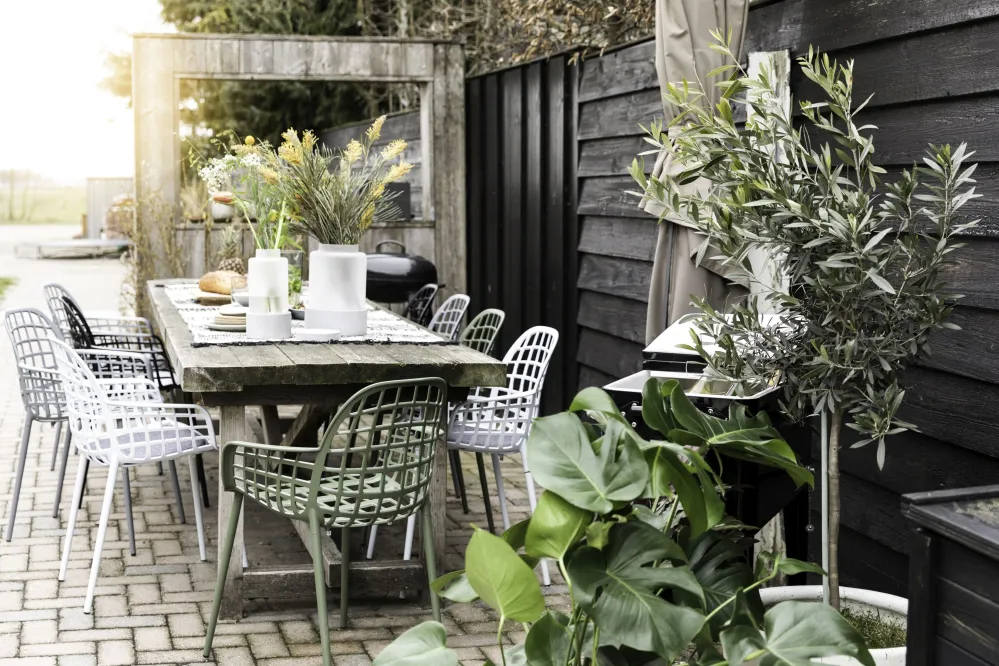 Zuiver Albert Kuip tuinstoel White