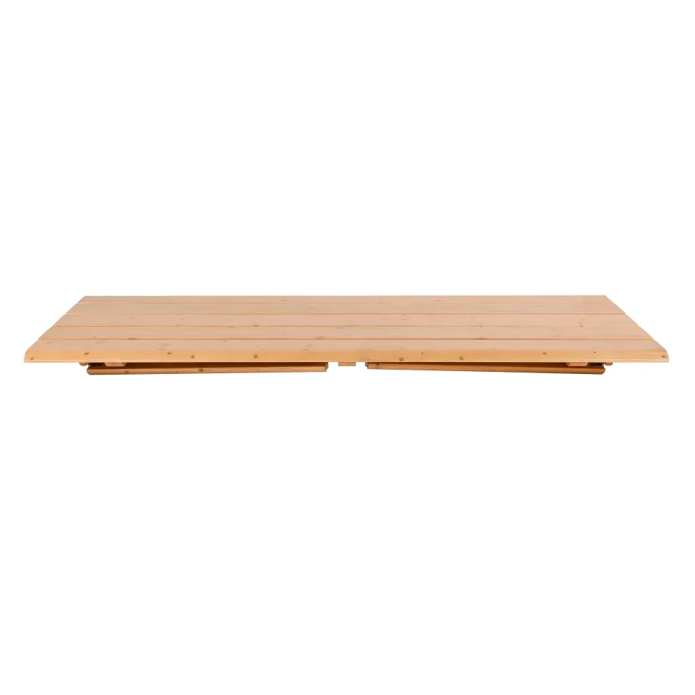 Zuiver Avenue Tuintafel/ Picknicktafel Opklapbaar 180x79 cm Naturel/ Bruin