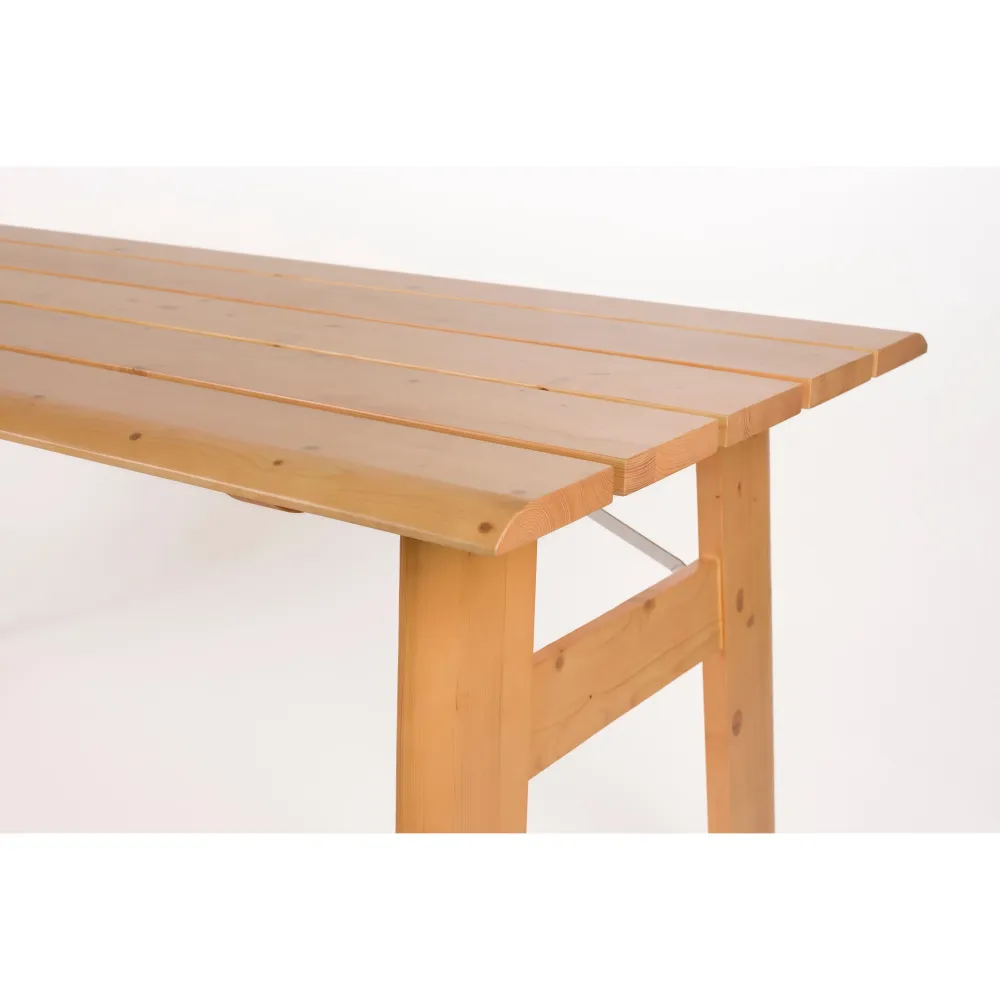 Zuiver Avenue Tuintafel/ Picknicktafel Opklapbaar 180x79 cm Naturel/ Bruin