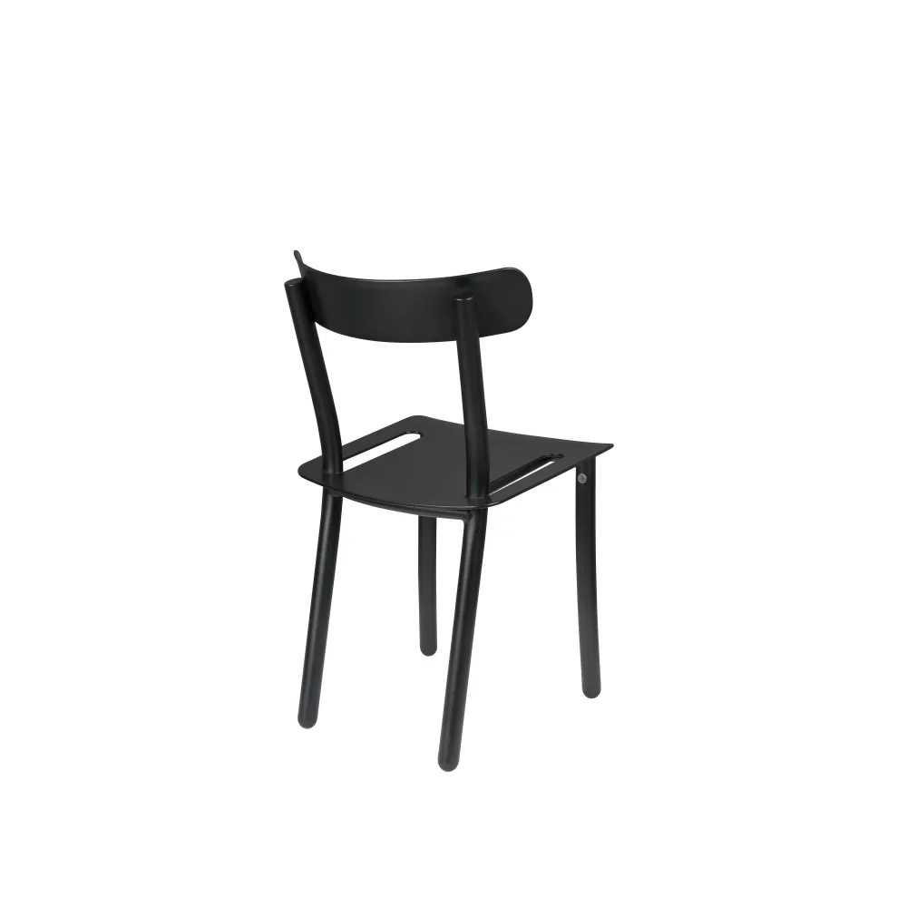 Zuiver Friday Tuinstoel Zwart - Set van 2