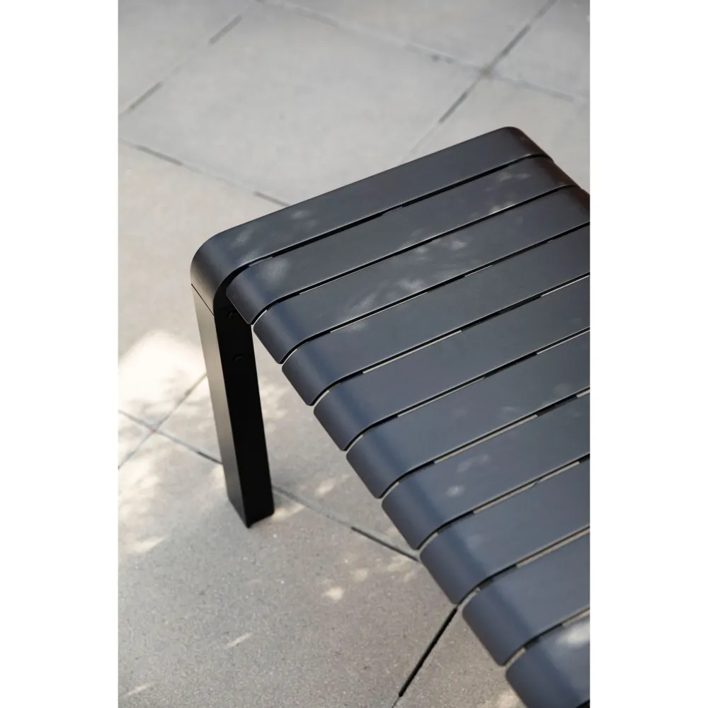 Zuiver Vondel Tuinbank 129,5x45 cm Zwart