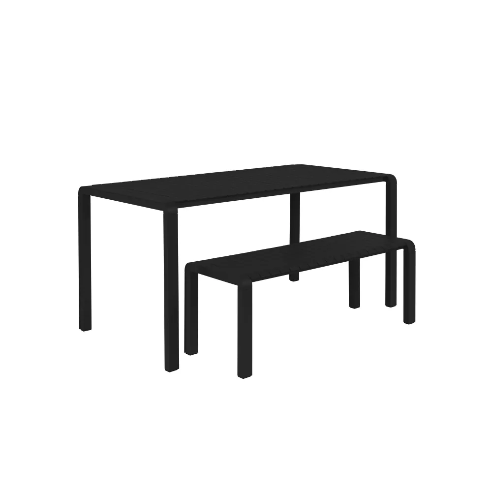 Zuiver Vondel Tuinbank 129,5x45 cm Zwart