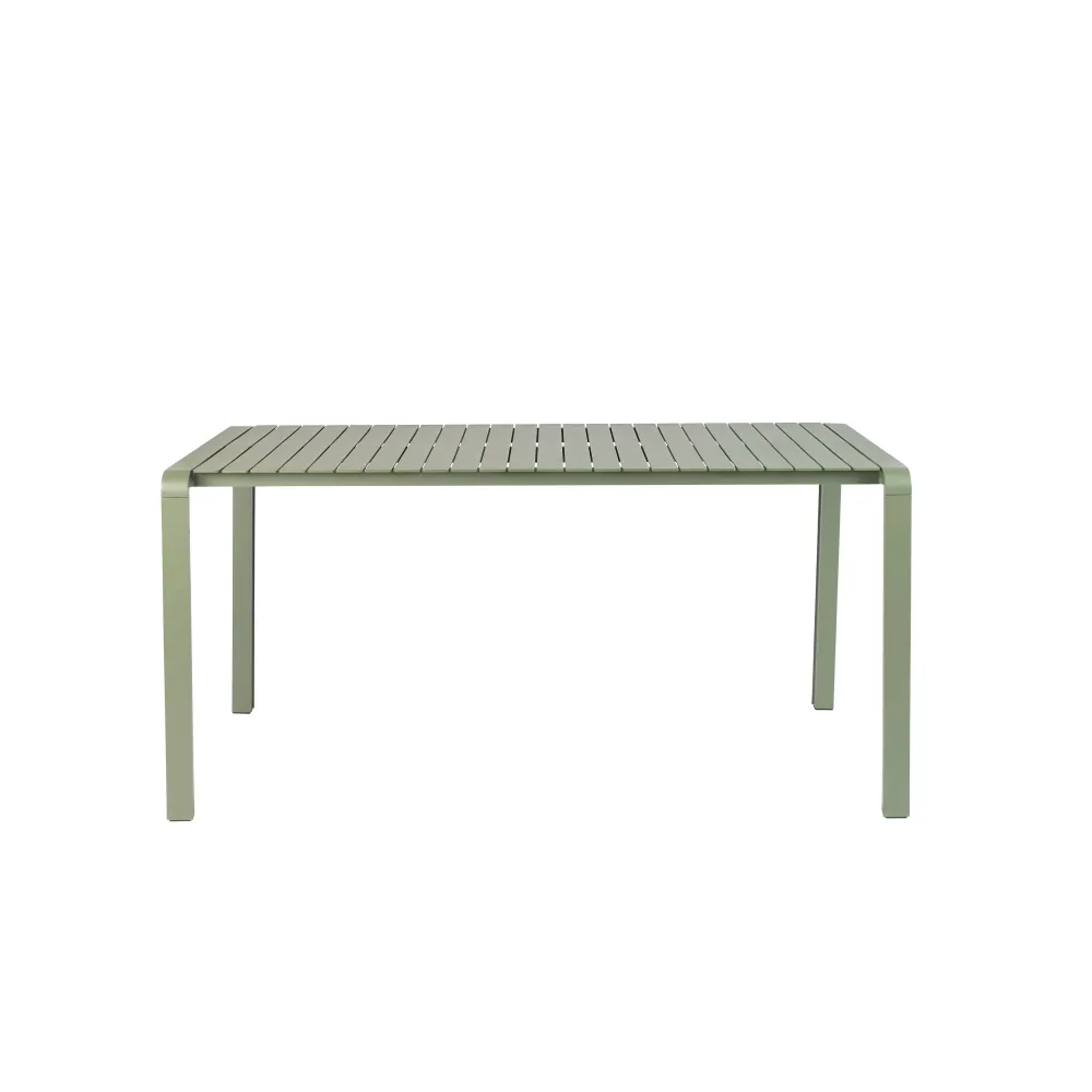 Zuiver Vondel Tuinset 4 personen - tuintafel + 4 stoelen met armleuning Groen