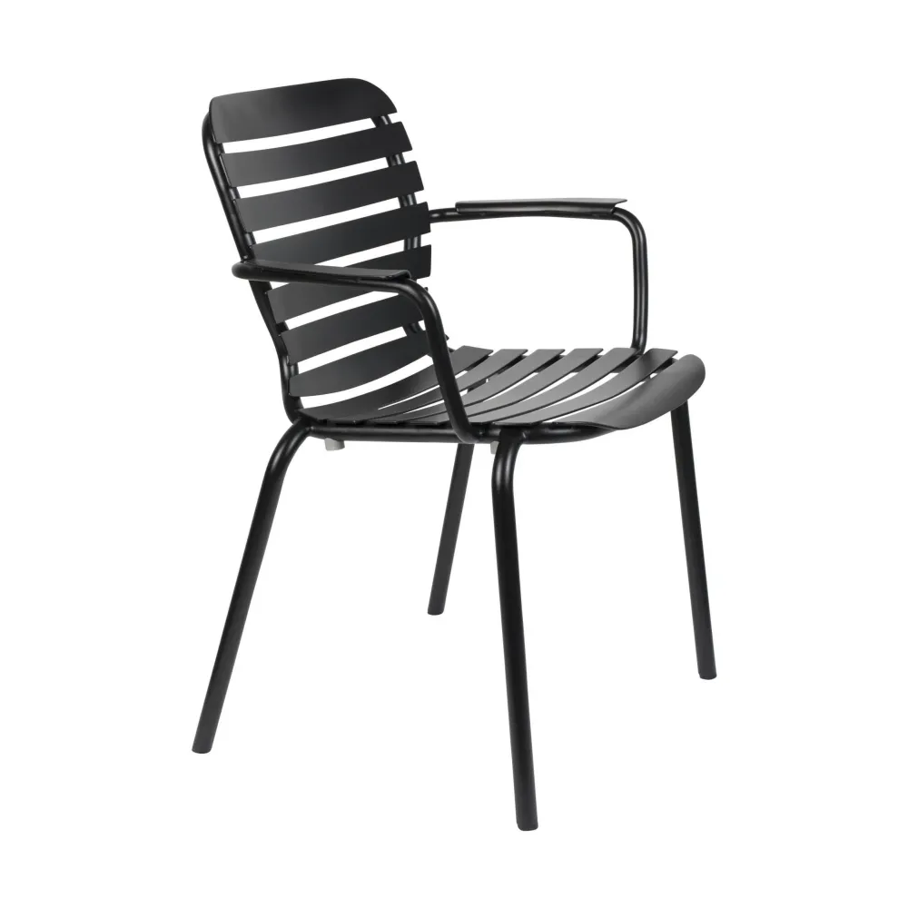 Zuiver Vondel tuinstoel met armleuning Black