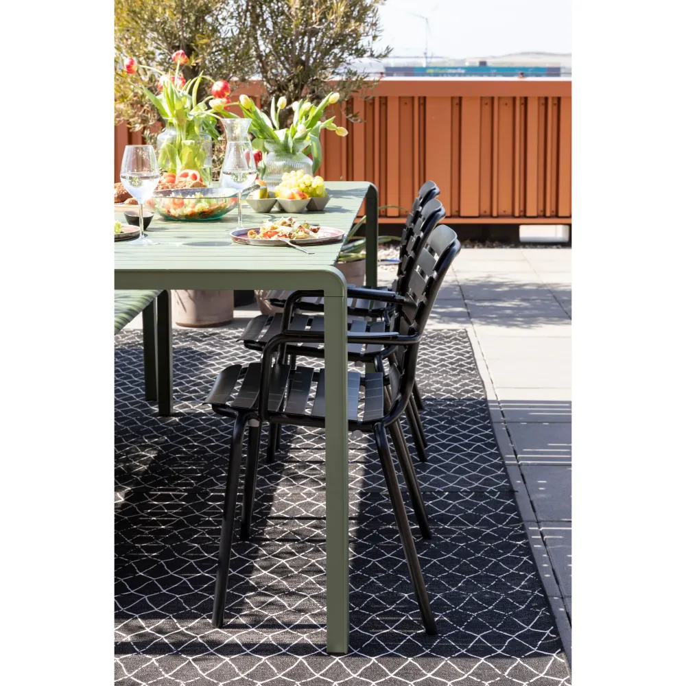Zuiver Vondel Tuinstoel Zwart - Set van 2