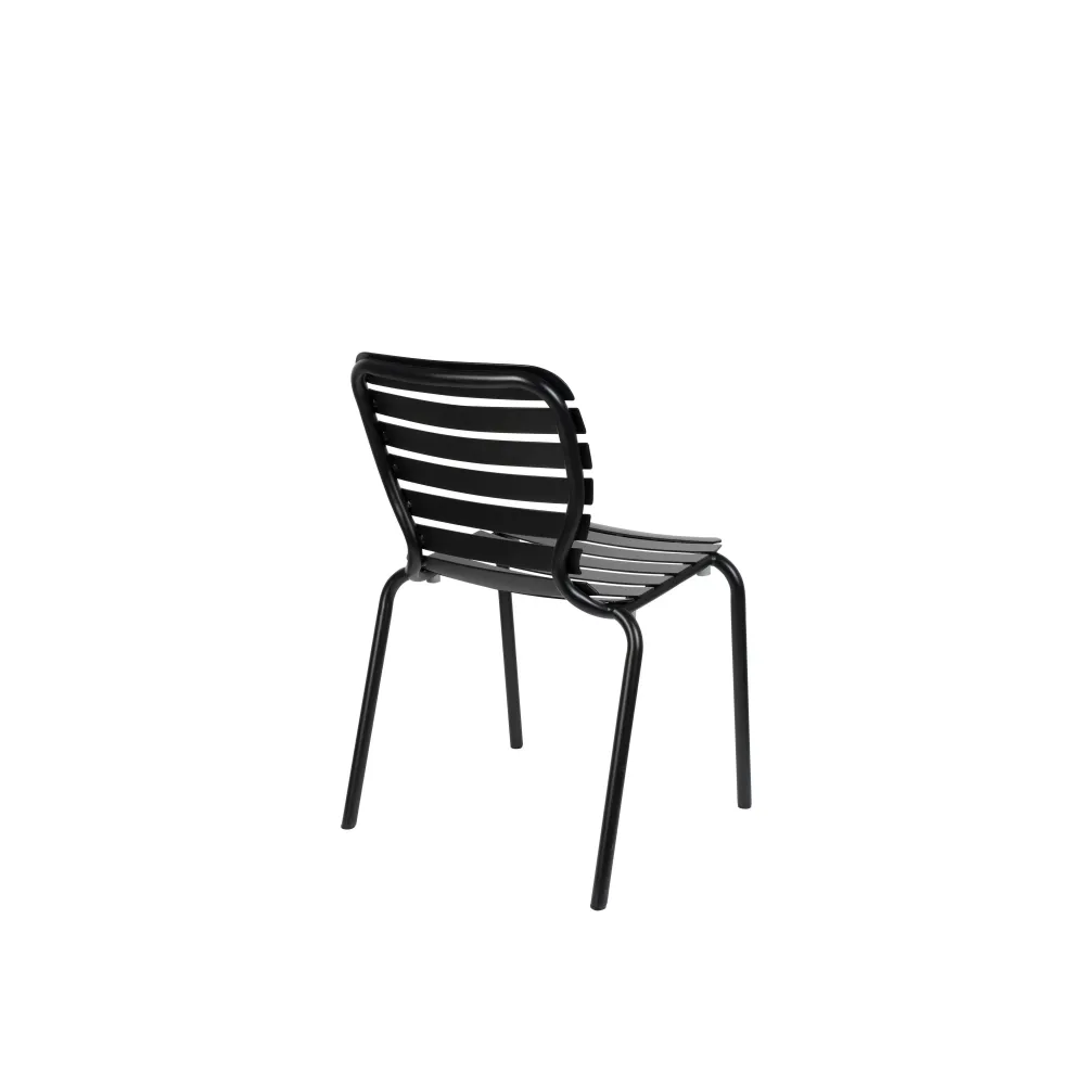 Zuiver Vondel Tuinstoel Zwart - Set van 2