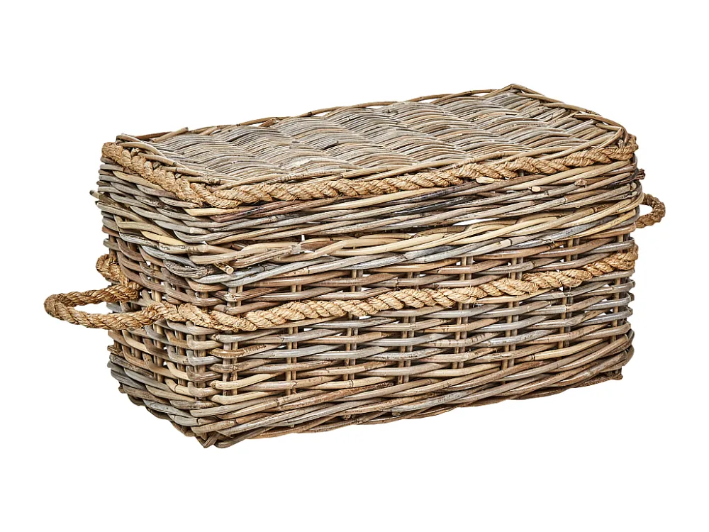 Doos set van 3 rotan natuurlijk GERASA BELIANI