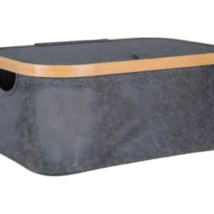 Boîte de Rangement Noto, Gris, 38x26x16 cm, EPIKASA
